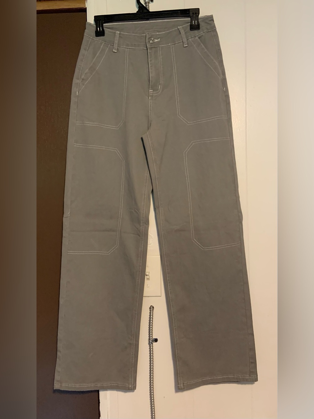 Women's Wide-Leg Flare Jeans in Gray